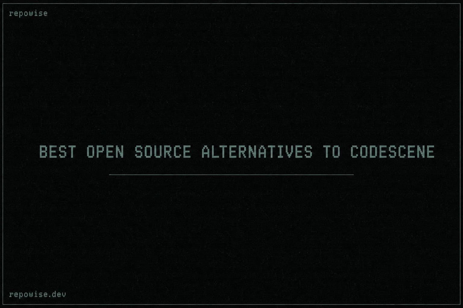 Best Open Source Alternatives to CodeScene