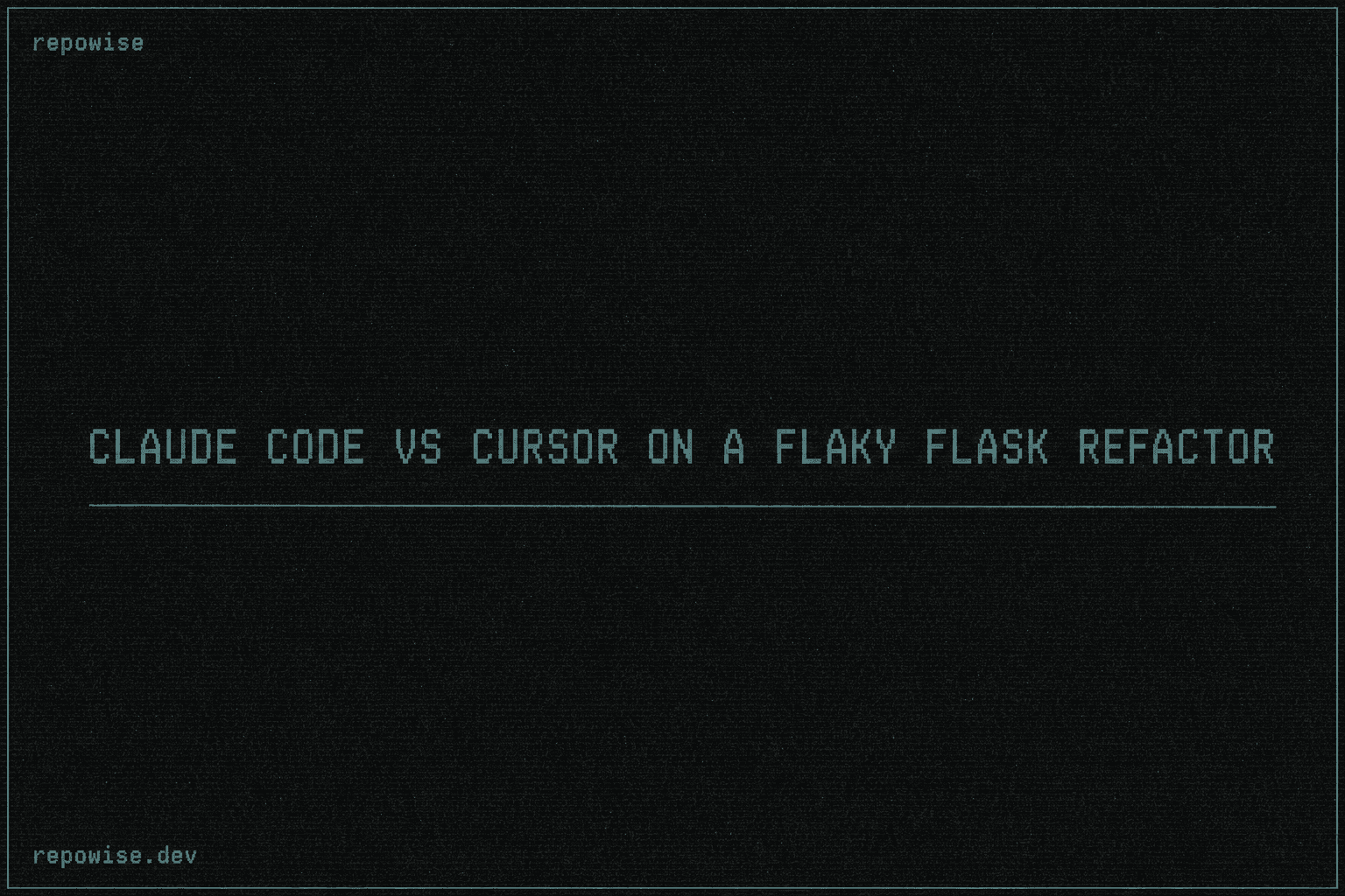 Claude Code vs Cursor on a flaky Flask refactor