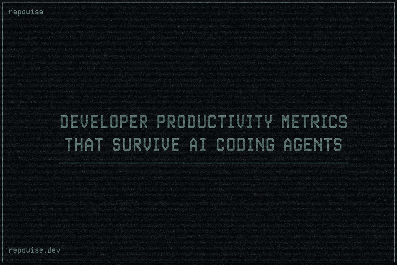 Developer productivity metrics that survive AI coding agents